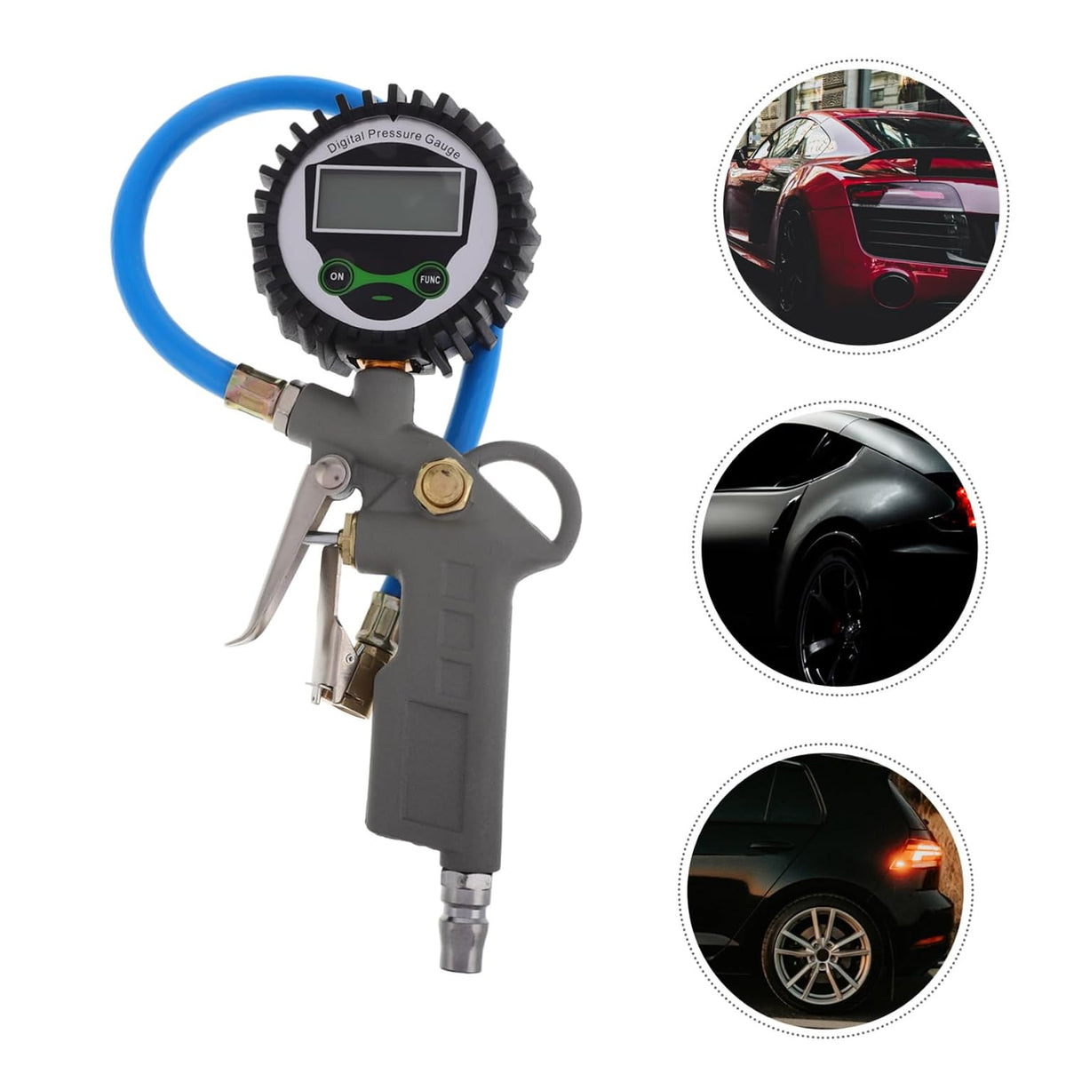 Digital Tire Pressure Gauge for Accurate Measurement, Easy Read Display
