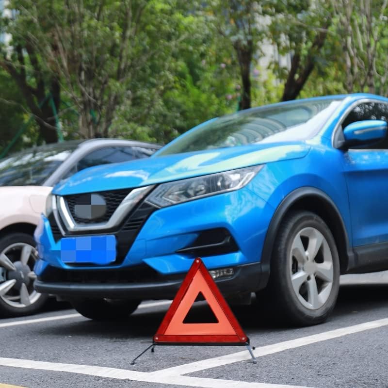 WORKKOOL Warning Triangle, Road Flares Reflective Safety Triangle Emergency Roadside Reflector, 3 Packs