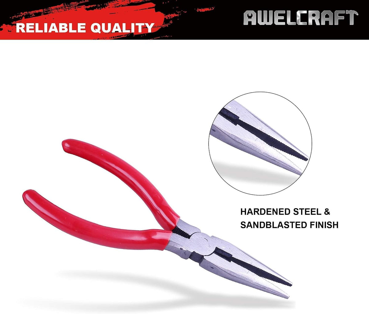 AWELCRAFT 57-Piece Tire Repair Kit – T-Handle Tools with Valve Kit & Case