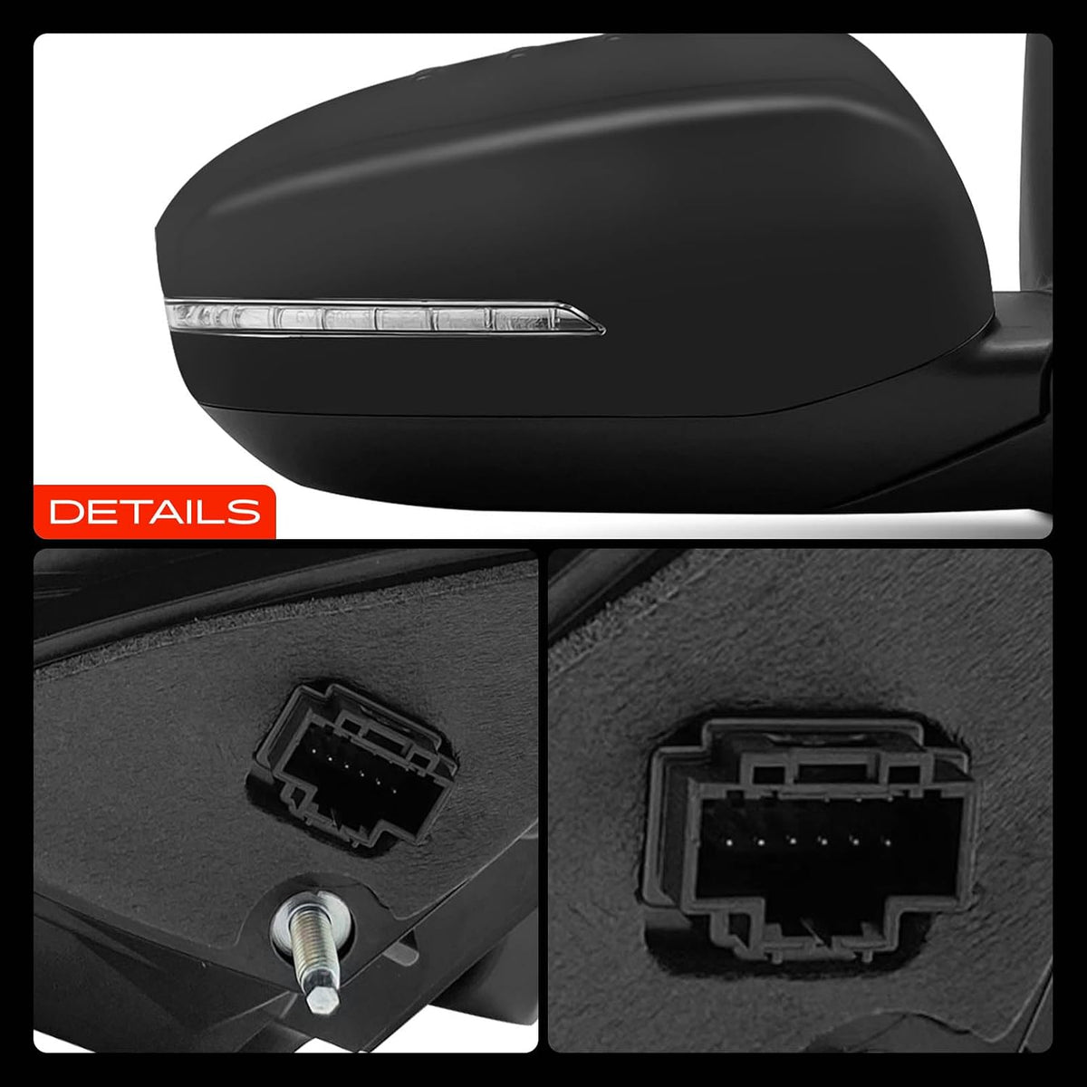 A-Premium Passenger Side Power Door Mirror Compatible with Kia