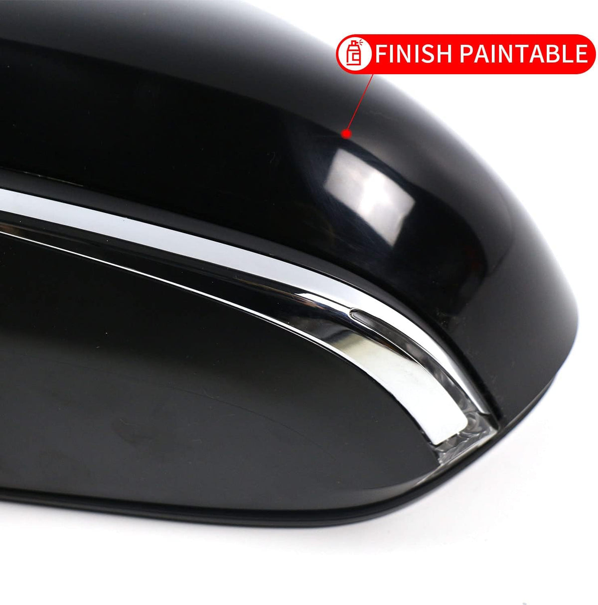 for Toyota Camry Side Mirror Assembly Passenger Side 2024 2018 2019 2020 2021 2022 2023 2024 | Power | Heated | Turn Signal | (POWER+LAMP+HEAT, Passenger Side(RH)) Replaces TO1321367