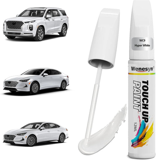 WC9 Hyper White Touch Up Paint Compatible with Hyundai Cars