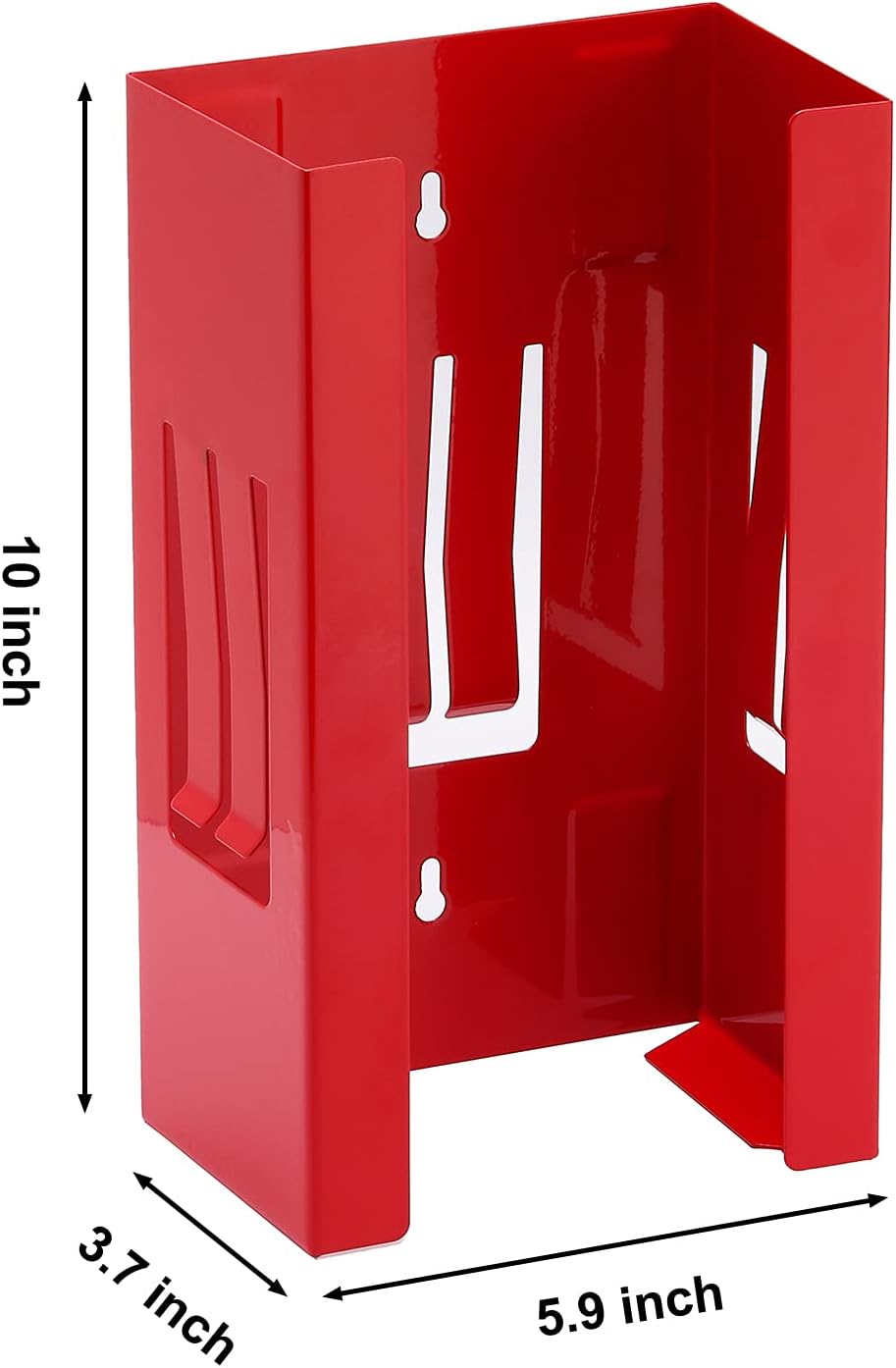 Mayouko Magnetic Dispenser Holder, Red Box Holder Wall Mount for Tissues, Disposal Gloves, Wipes, Tool Cart Accessory, 8LBS