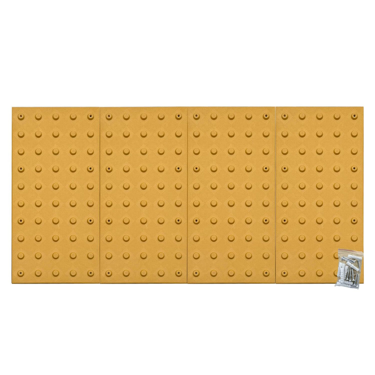 Sandbaggy 24" x 48" ADA Warning Pads Set (Assembled Size) - Fasteners Included - ADA Compliant - Surface Mounted Truncated Domes (1, 24" x 48")