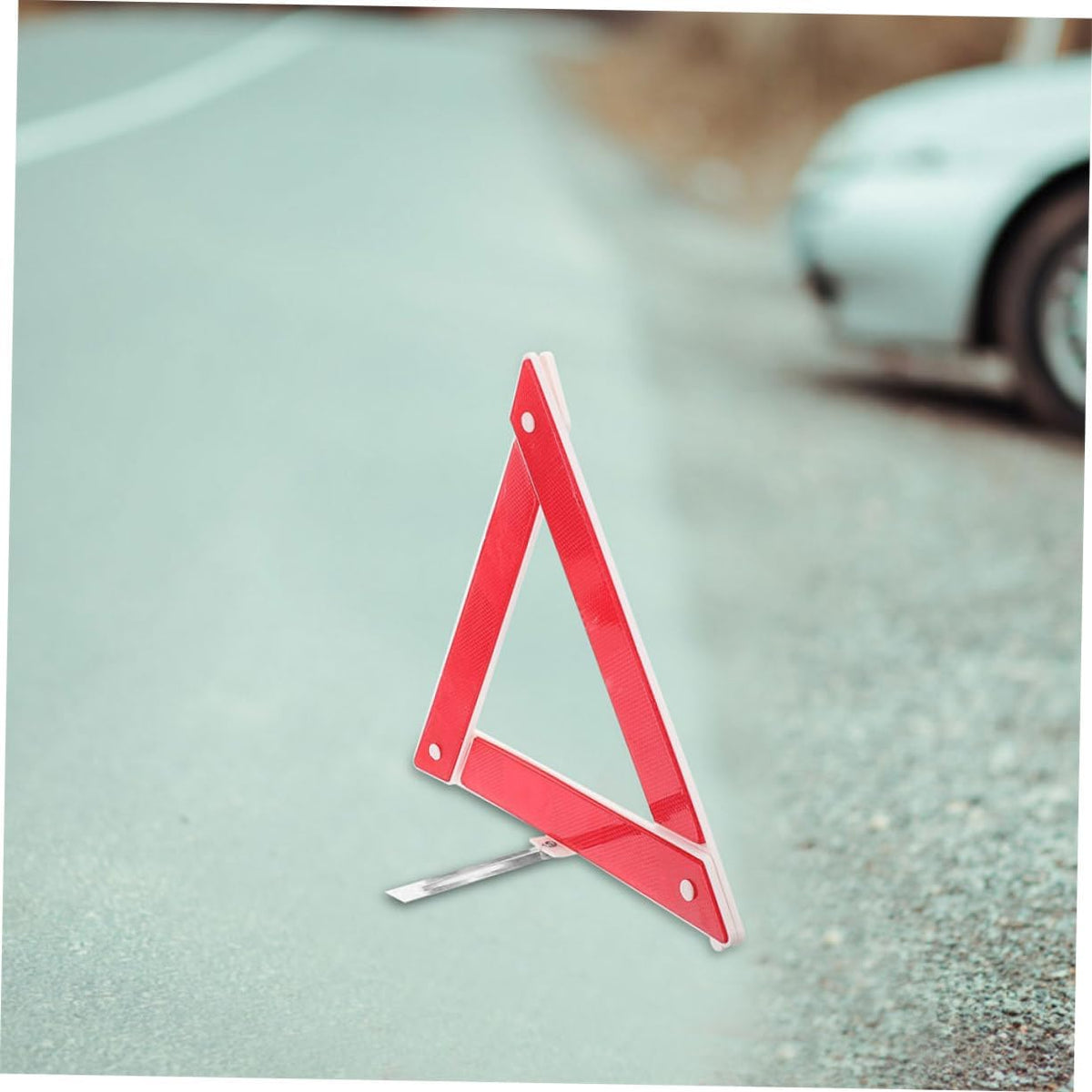 PRETYZOOM 2pcs Reflective Triangle Warning Sign for Vehicle Highway Safety