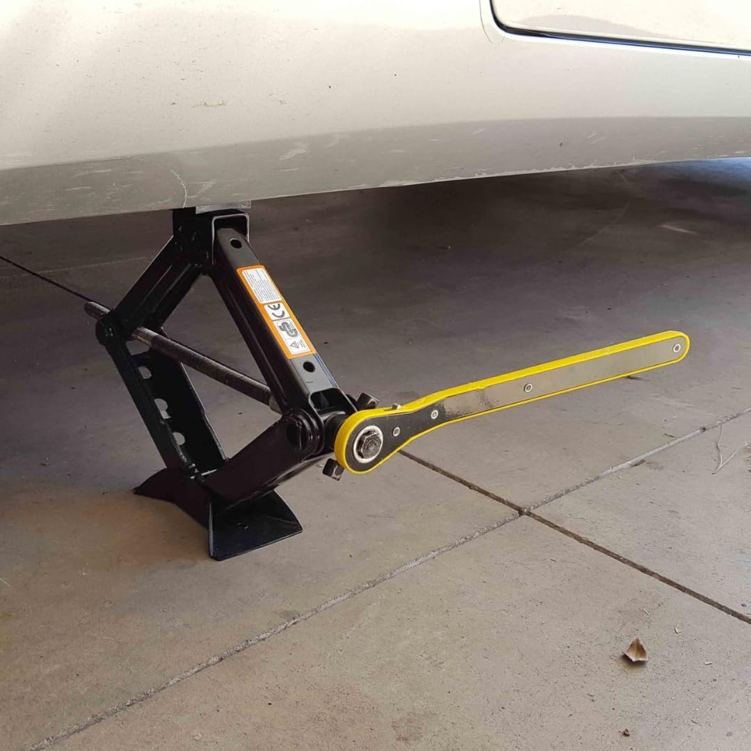 Modern Spare Tire Changing Ultra Kit for Hyundai All IONIQ Models – Proprietary Scissor Jack Design with Hyundai-Specific Jack Head & High-Leverage Cross-Wrench System for Easy Storage