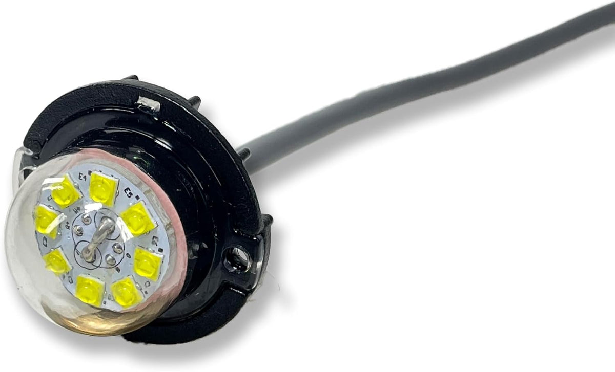 24W High-Intensity Low Profile LED Hideaway Signal Strobe Kit Hazard Light for Trucks & Cars Universal - 1 Pack (Amber)