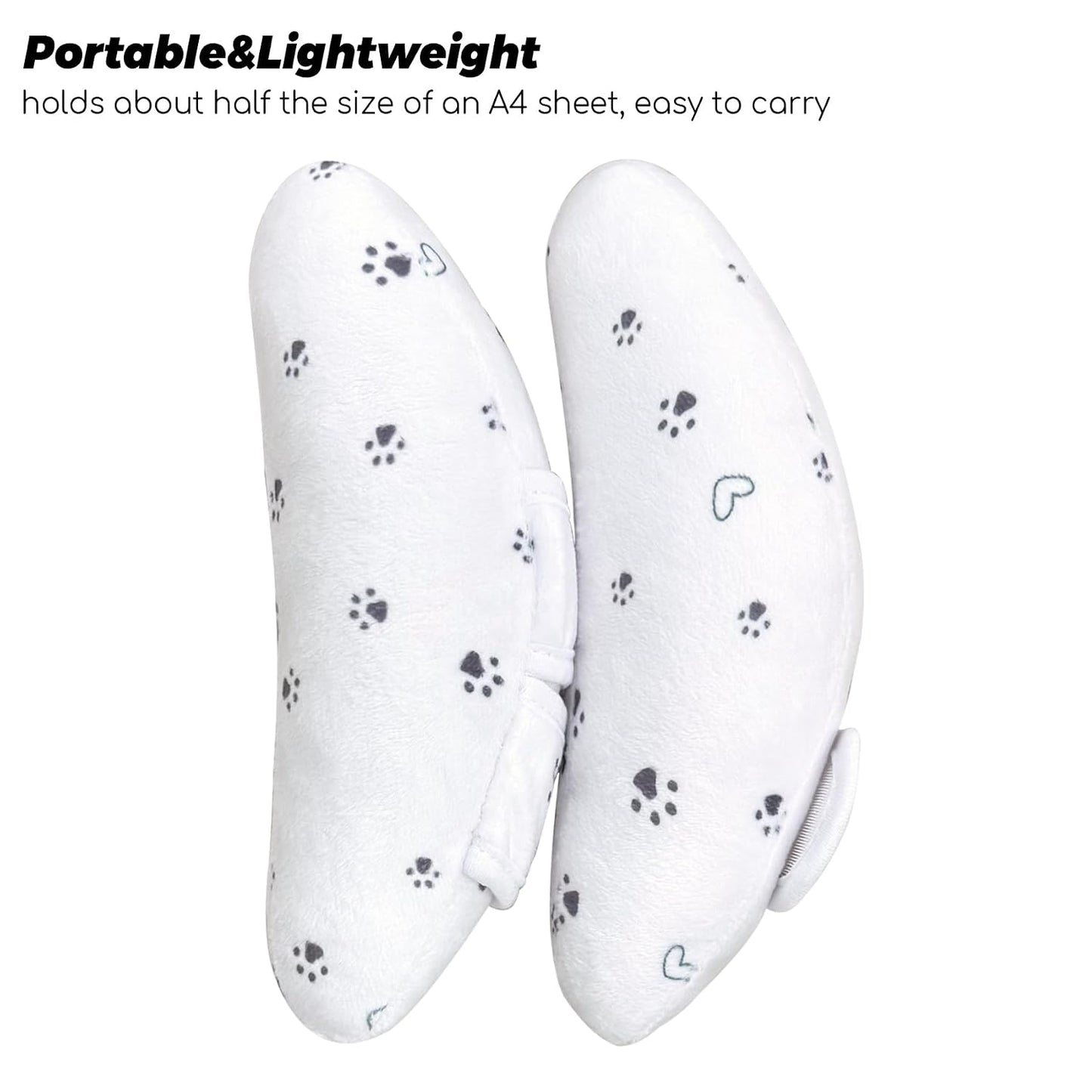 Adjustable Baby Head Neck Support Pillow for Car Seat and Stroller - Soft and Lightweight Cushion for Travel and Daily Use, with Cute Cat Paw Print Pattern Baby Travel