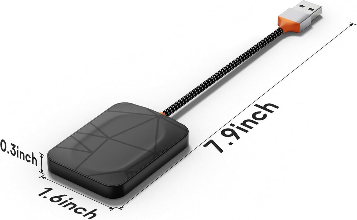 Wireless Adapter,USB Dongle Converts Compatible with CarPlay&Android Auto