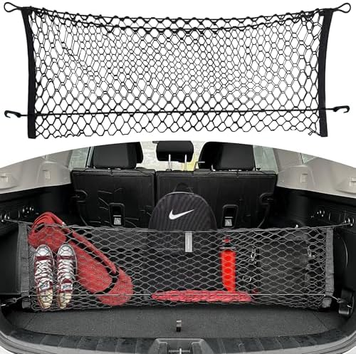 Envelope Style Automotive Elastic Trunk Mesh Cargo Net for Subaru Forester (SK) 2019-2026 - Premium Trunk Organizer and Storage - Luggage Net for SUV - Best Car Organizer for Subaru Forester