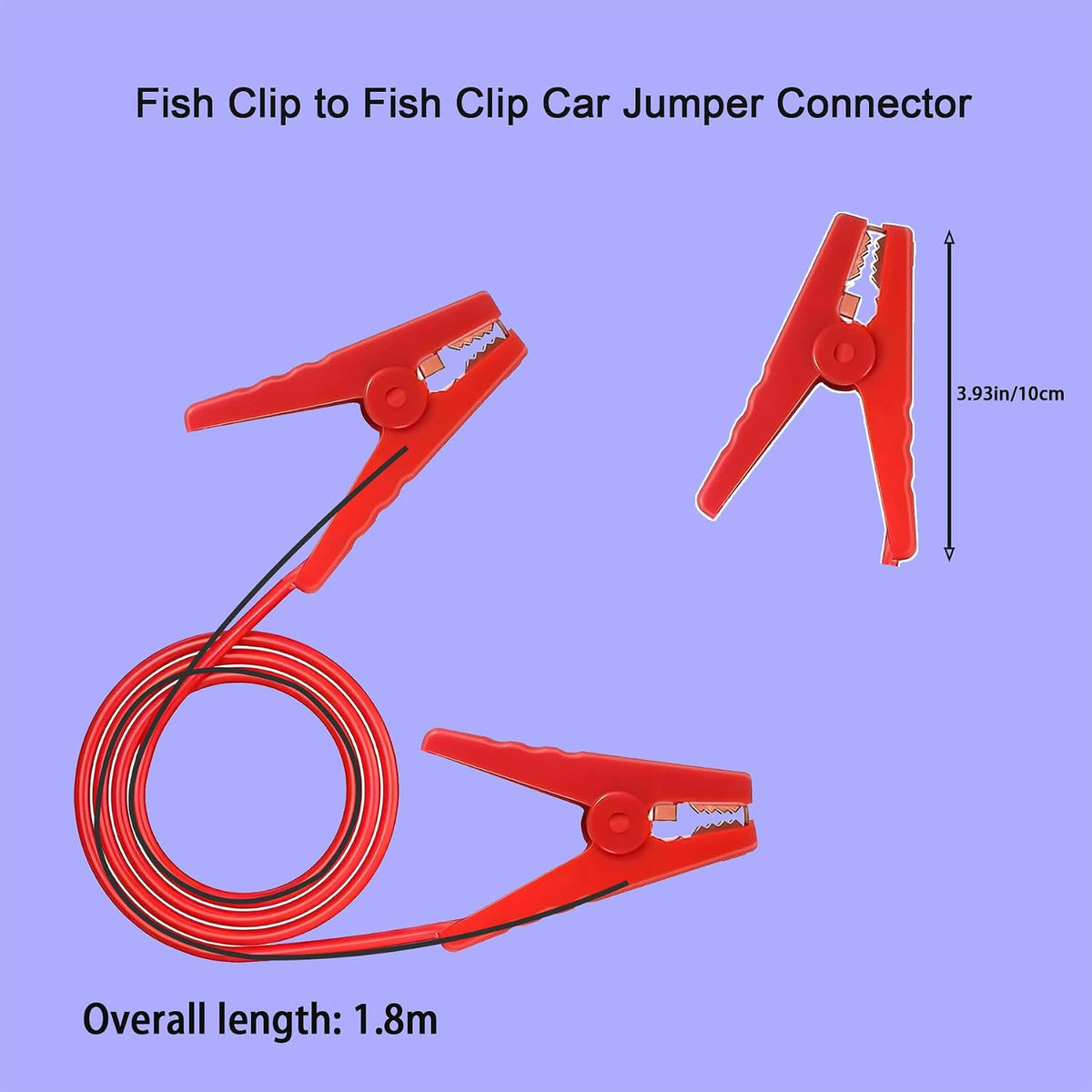 Alligator Clip car Jump Start Cable car Dead Battery Emergency Wire