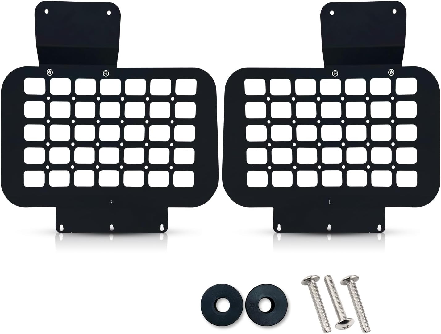 Rear Window Molle Panel Modular Storage System for Suzuki Jimny JB64 Sierra JB74 Interior Cargo Rack for Trunk Installed on Both Sides Rear Window Cargo Luggage Storage Carrier 2018-Current