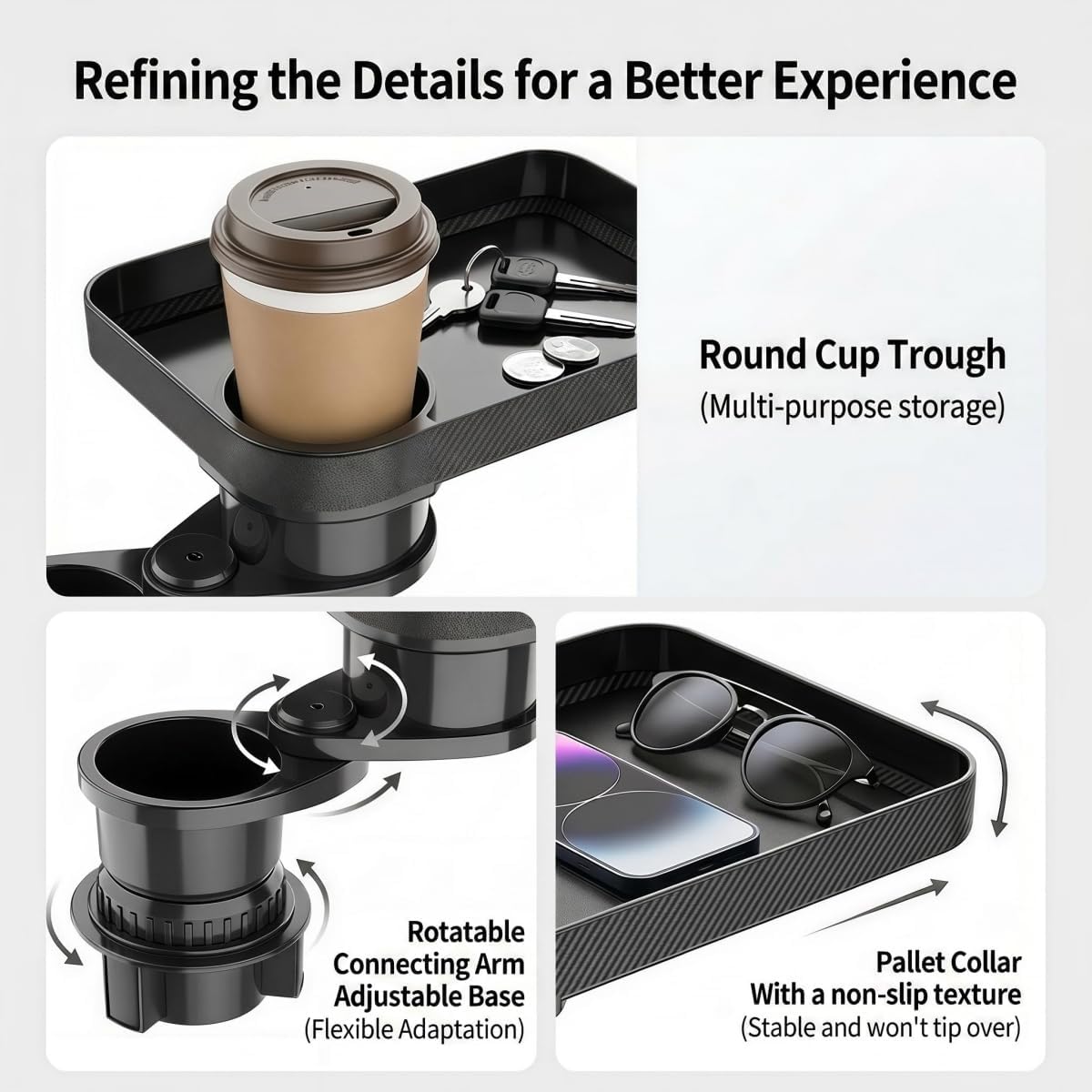 Car Cup Holder Tray Compatible with Subaru Outback 2020-2025