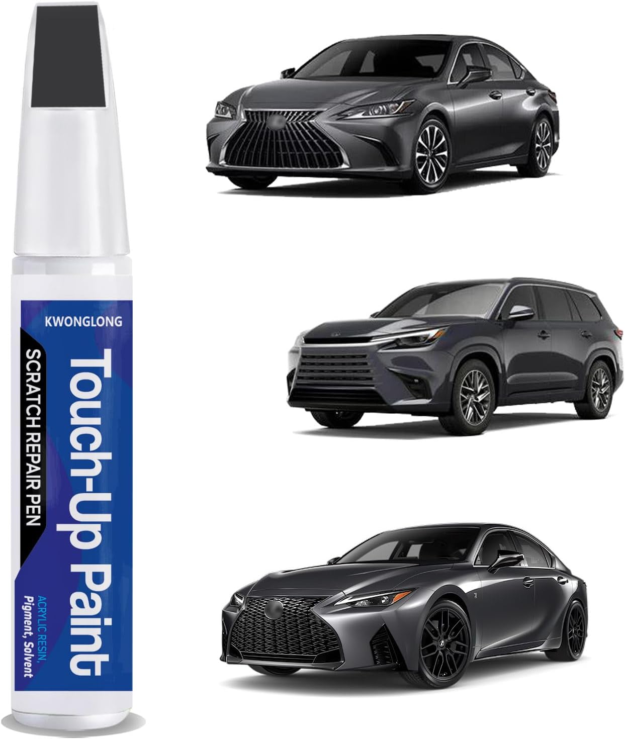 212 Obsidian Car Touch-Up Paint for Lexus RX350 ES300h, 2-in-1 Car Paint Scratch Repair Kit, Quick & Easy Solution to Repair