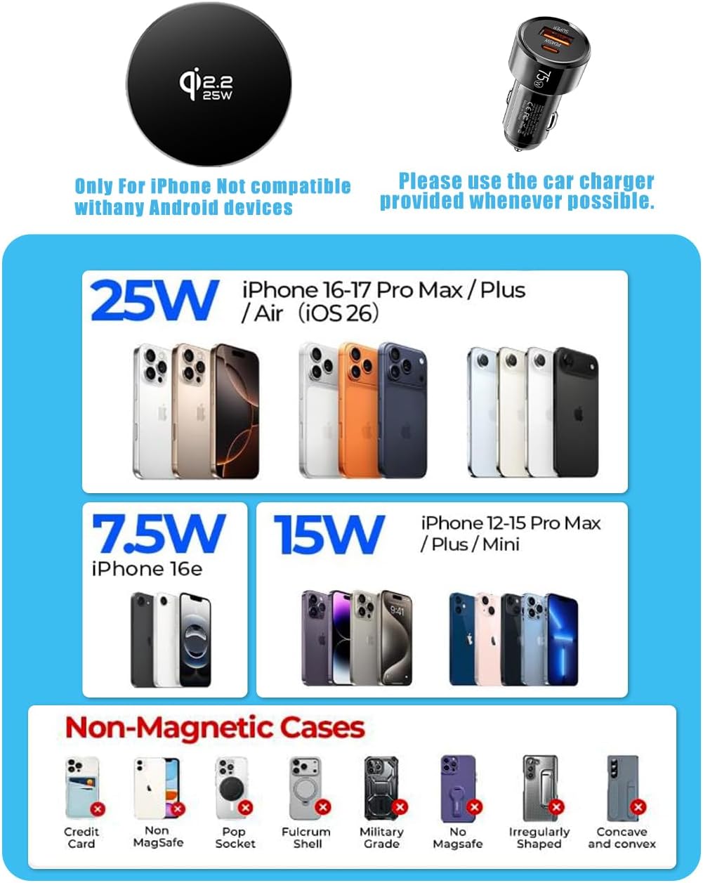 Qi2.2 Max 25W Fast Wireless Car Charger Phone Holder for Toyota RAV4 2026 12.9inch Navigation Screen Car Cell Magnetic Phone Mount for Toyota RAV4 XSE Limited Hybrid GR Sport Interior for iphone 16 17