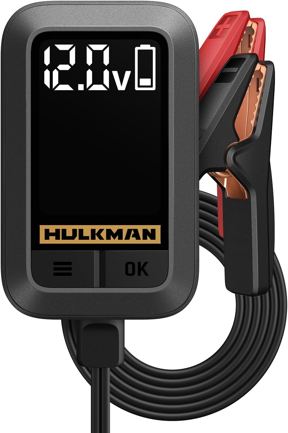 HULKMAN Sigma 1 Car Battery Charger - 1A 6V/12V Automatic Smart Trickle Charger, Battery Maintainer, and Desulfator with Intelligent Interface