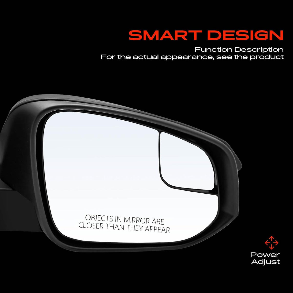 A-Premium Passenger Side Power Door Mirror Compatible with Toyota