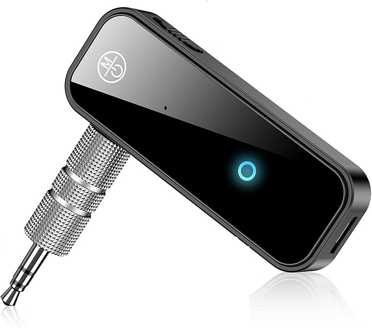 Bluetooth 5.0 Receiver for Car,Noise Cancelling Bluetooth AUX Adapter,3.5mm Jack Aux Reciever, 2-in-1 Wireless TransmitterSuitable for Speakers/Headphones/Home Music Streaming Stereo/car/pc