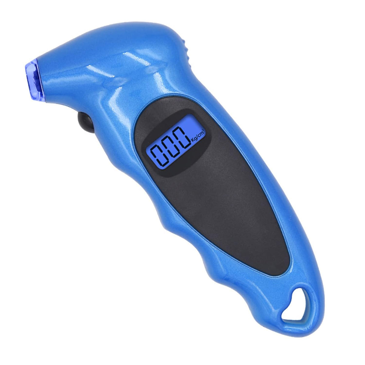 Digital Tyre Pressure Gauge 4 Ranges 0-10bar with Backlight, Blue