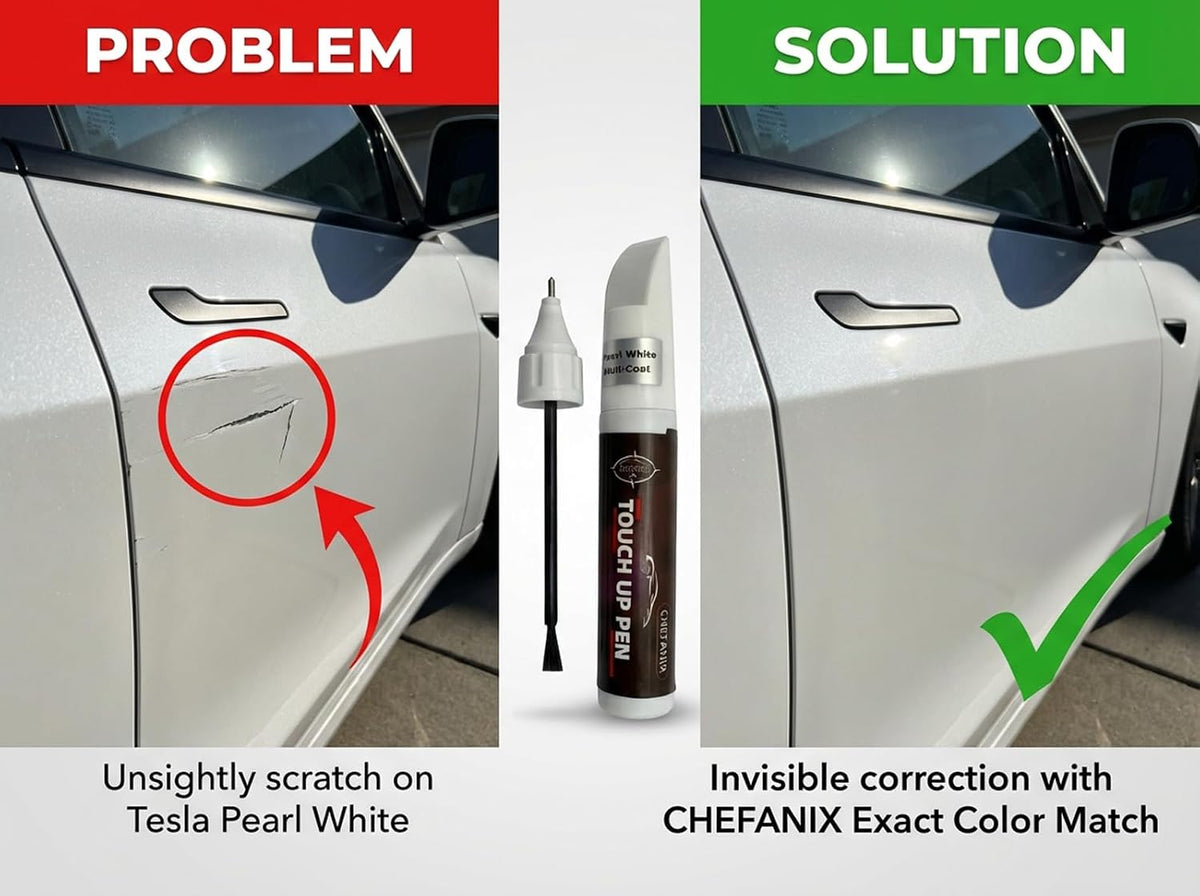 Lunar Silver Metallic (NH-830M) Touch Up Paint Pen Compatible with Honda - Exact Color Match, 2-in-1 Brush & Pen,Car Paint Scratch Repair Kit for CRV/Civic/Accord/HRV/Pilot/Odyssey