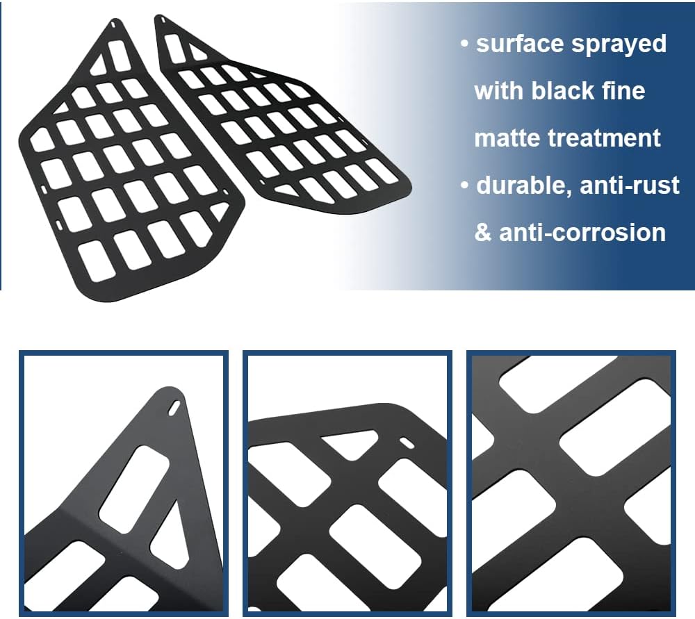 Rear Window Molle Panels Fit for Toyota 4Runner 2010-2024 Modular Storage Panel System Rear Cargo Rack Interior Trunk Storage Shelf Accessories