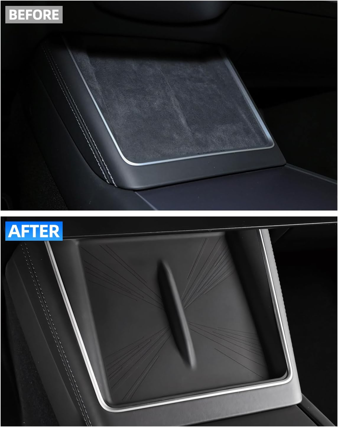Model Y Juniper Centre Control Wireless Charging Mat，Center Console Wireless Charger Pad Compatible with Tesla Model Y 2024 2025 2026