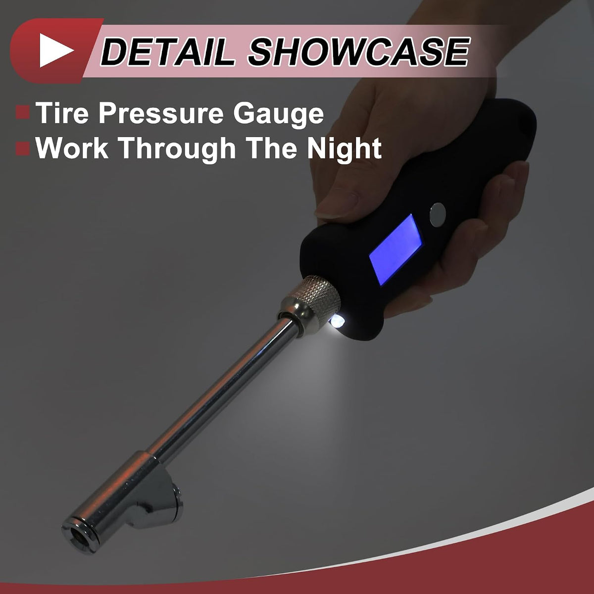 1 Pcs Universal Digital Tire Pressure Gauge without Battery 0-250PSI Digital Air Pressure Meter for Cars