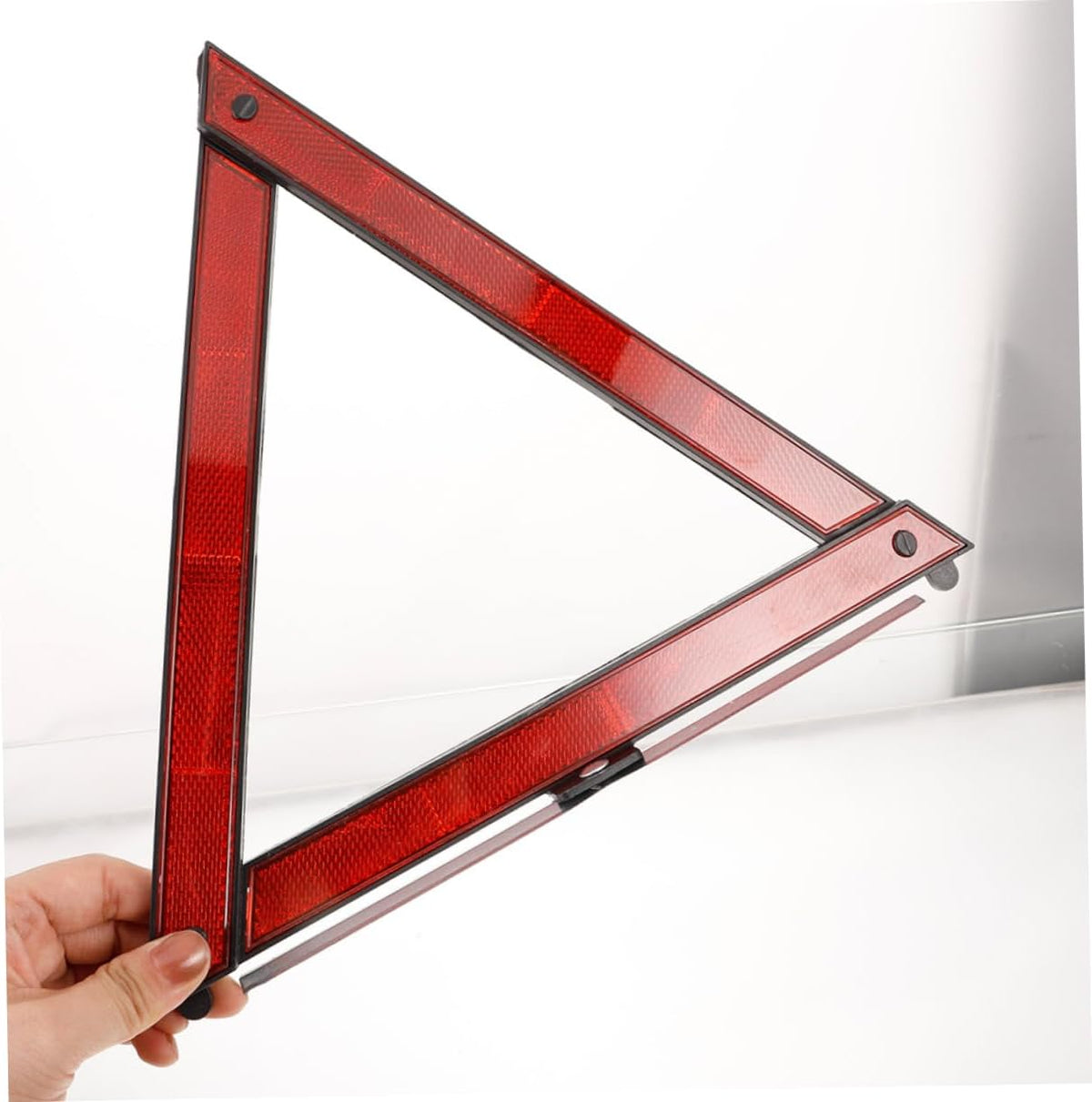Ciieeo 4Pcs Reflective Triangle Emergency Warning Signs Portable Roadside Safety Reflectors for Traffic Emergencies and Parking Situations