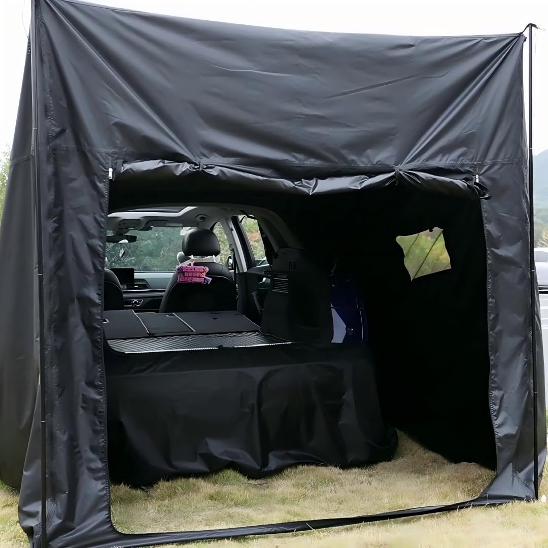 2-in-1 Hatchback Tent & Car Awning | SUV/Minivan Tailgate Sun Shelter for Camping, Beach, Road Trips Waterproof 3000MM UPF 40+