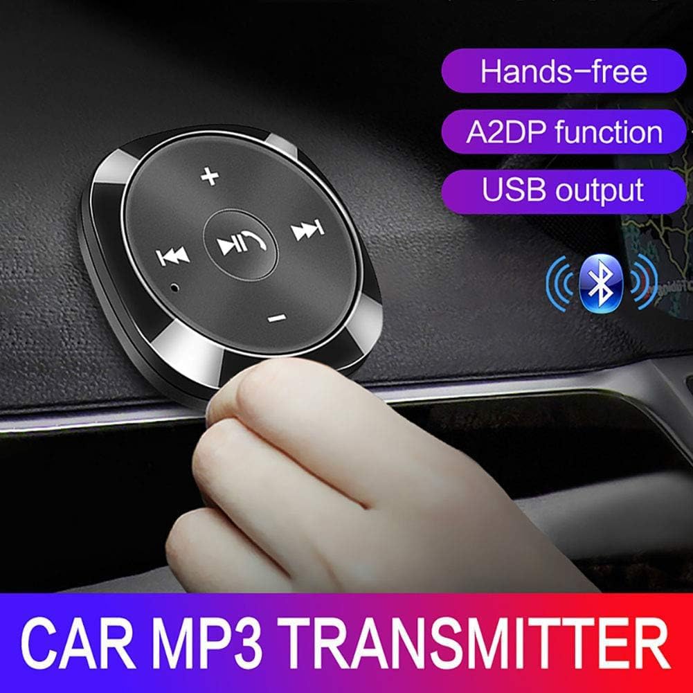Bluetooth FM Transmitter for Car, Wireless Bluetooth 2.1 Car Kit Receiver Hands-Free Call 3.5Mm AUX Audio Music Adapter USB Charger