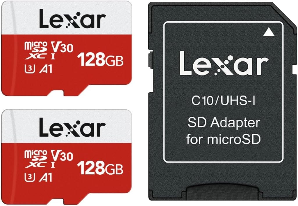 Lexar E-Series 128GB 2 PK Micro SD Card microSDXC UHS-I Flash Memory Card