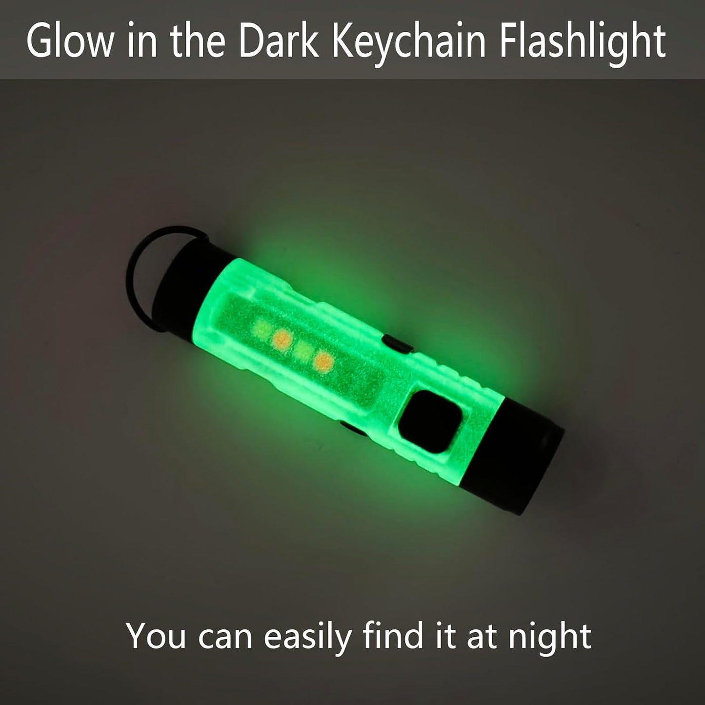 Hilngav3Pack MINI EDC Rechargeable Keychain Flashlight, 300 Lumens USB C Rechargeable Keychain Flash Light, Compact Portable Mini Tiny LED Keyring Lights with Pocket Clip Everyday Carry, Emergencies