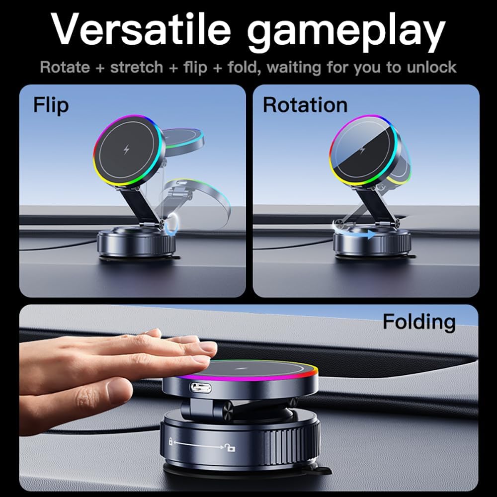 for MagSafe Car Mount Charger,15W Wireless Charge,Phone Holder for Your Car