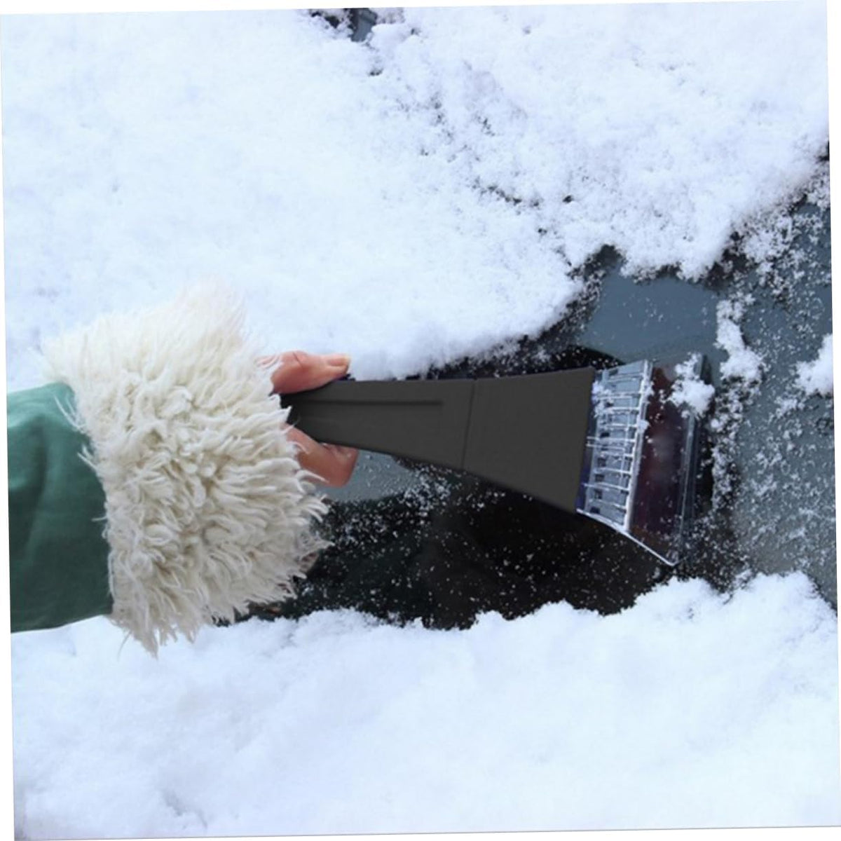 3pcs Ergonomic Car Ice Snow Shovel Slip Texture Windshield Ice Scraper Remover