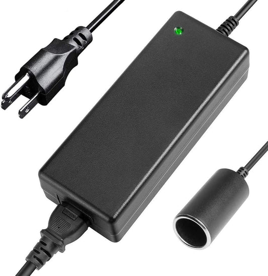 110V AC to DC 12V Converter, 10A/120W Power Adapter with Car Cigarette Lighter Plug for 12V Electric Cooler, Car Fridge, Wheel & Tire Air Compressors & Inflators, Car Vacuum Cleaners
