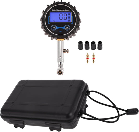 1 Set Universal Digital Tire Pressure Gauge W/Tire Cap 0-200PSI Digital Air Pressure Meter for Cars