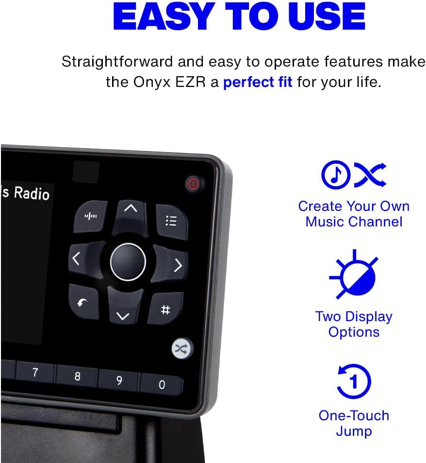 Onyx EZR Satellite Radio with Home Kit (SXEZR1H1) | SiriusXM