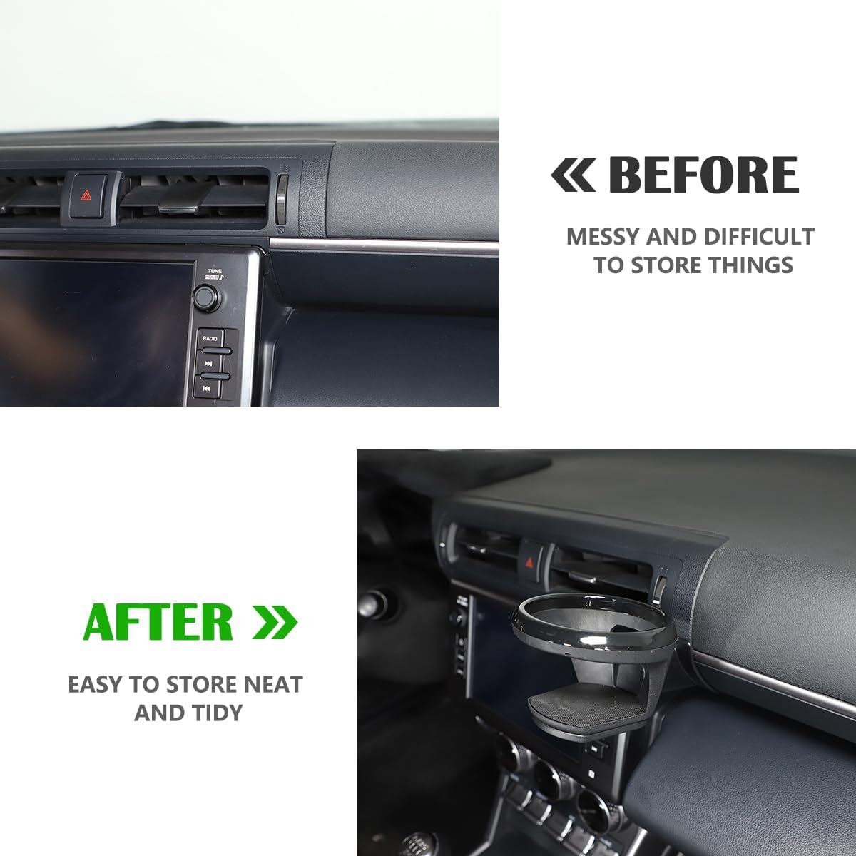Car Water Cup Holder Compatible with Subaru BRZ Toyot@ 86 2022-2024 Co-Pilot Center Console Water Cup Storage Holder,Cup Holder Expander Interior Accessories