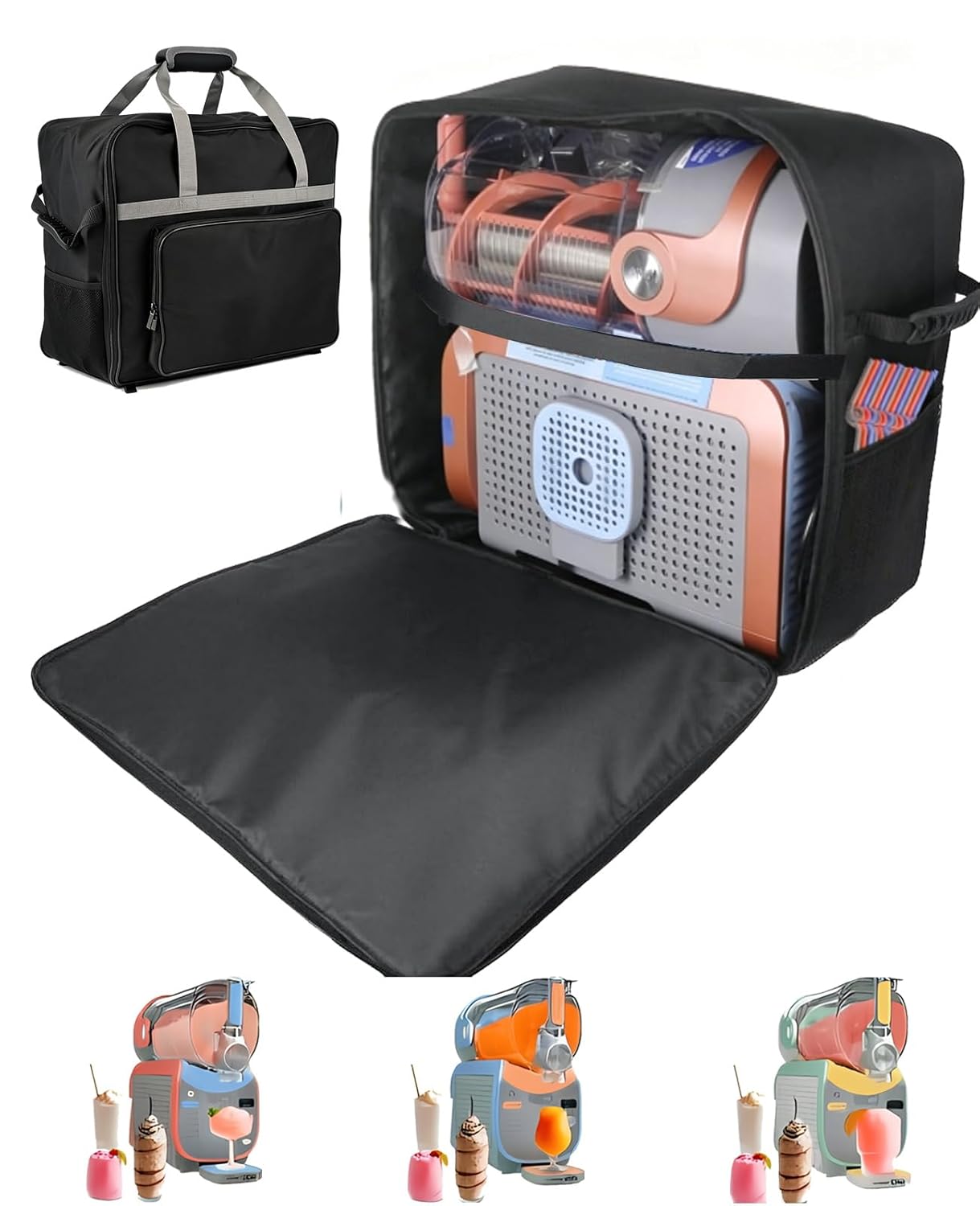 Carrying Bag for Ninja SLUSHi FS605 Max, Travel Tote Bag and Carry Case for Ninja Slushi Machine, for Storage, Road Travel, Picnics and Party