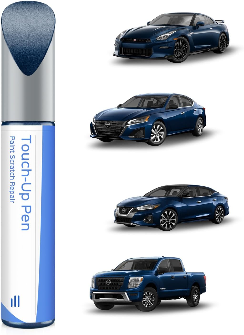 K23 Brilliant Silver Metallic Touch Up Paint Compatible with Nissan Exact Match Chips and Nicks Touch Up