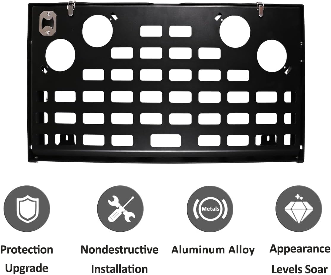 Car Trunk Storage Basket Organizer Side Cargo Rack Modular Compatible with Land Rover Defender 90 110 2020-2026 Car Rear Door Foldable Table Tailgate Table (Rear Door Foldable Table)