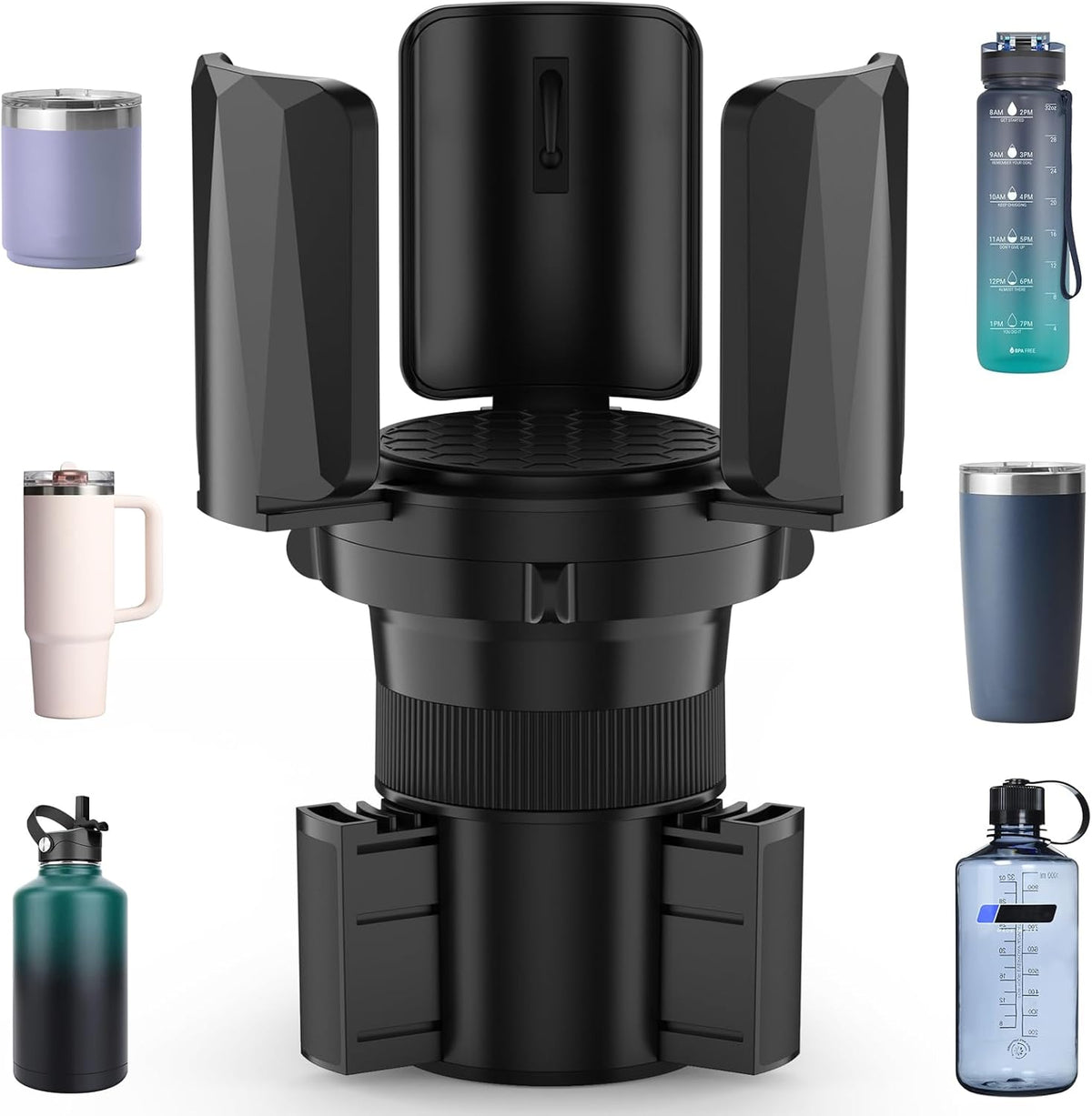 DYLEN Large Cup Holder Expander with Expandable Arms, Fits 2.5-5.9" Bottles