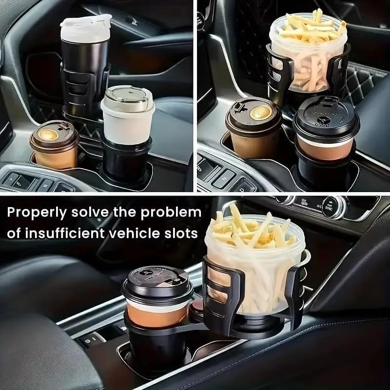 2-in-1 Car Cup Holder Expander for Ford Ranger Lariat/Raptor/XL