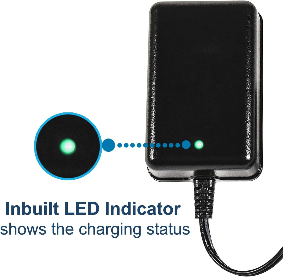 HQRP Fully Automatic 6V / 12V Sealed Lead Acid Smart Battery Charger SLA Maintainer Compatible with Car Truck Motorcycle, Alligator Clips