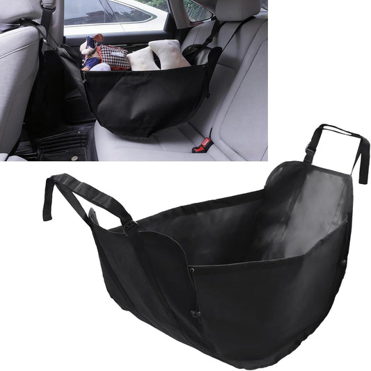 Car Seat Organizer, Collapsible Hammock Back Seat Storage Bag | Foldable Car Hanging Multifunctional Shopping Shoulder Bag,Reusable Tote with Drawstrings, Large Capacity for Car,Truck,SUV