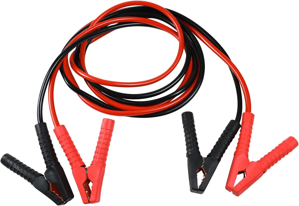 Wuyaoyao 2PCS Jumper Cables for Car Battery, 2000A 10Feet Battery Jumper Cables with Carrying Bag & Alligator Clips, Automotive Booster Cable for Jump Starting Dead or Weak Batteries (10 ft)