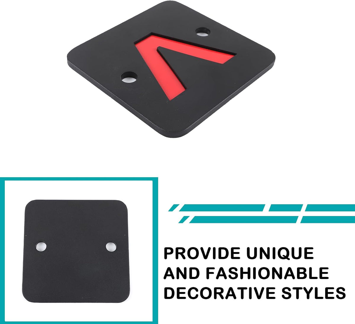 Car Trailer Hitch Cover Compatible with Ineos Grenadier 2020-2025 car Bon Steel Pulling Hook Dust Plug Square Mouth Protector External Accessories (Black)