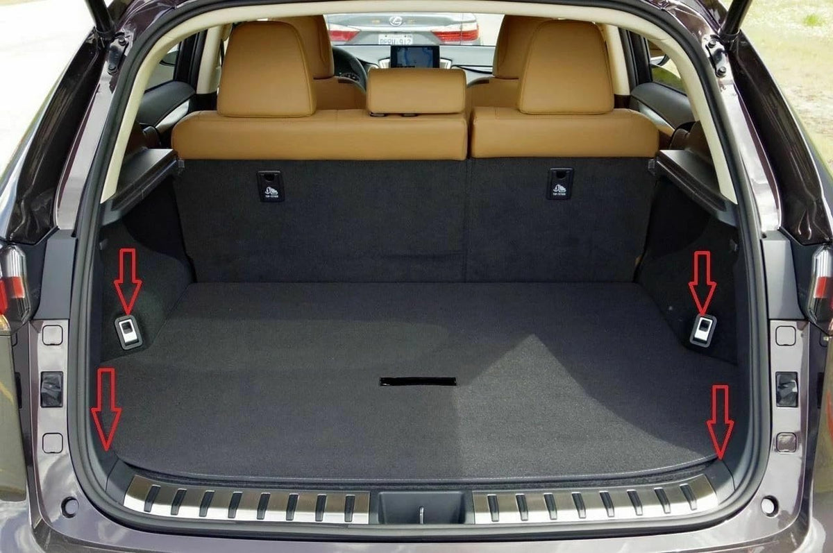 Rear Trunk Organizer Cargo Net for Lexus NX200t NX300h NX300 2015-2026 – Floor Style Cargo Net for SUV – Premium Mesh Elastic Car Trunk Organizer-Compatible with NX200t NX300h NX300