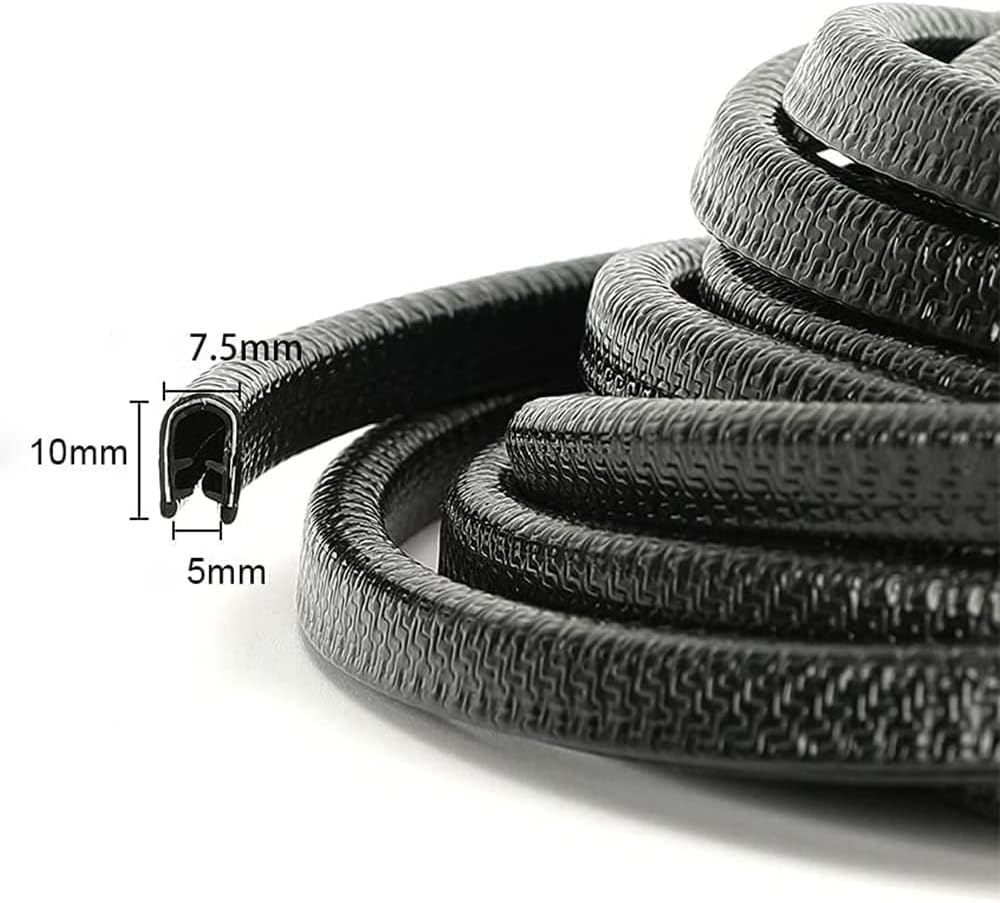 Winunite 32.8ft (10m) No Glue Car Door Edge Guards Black