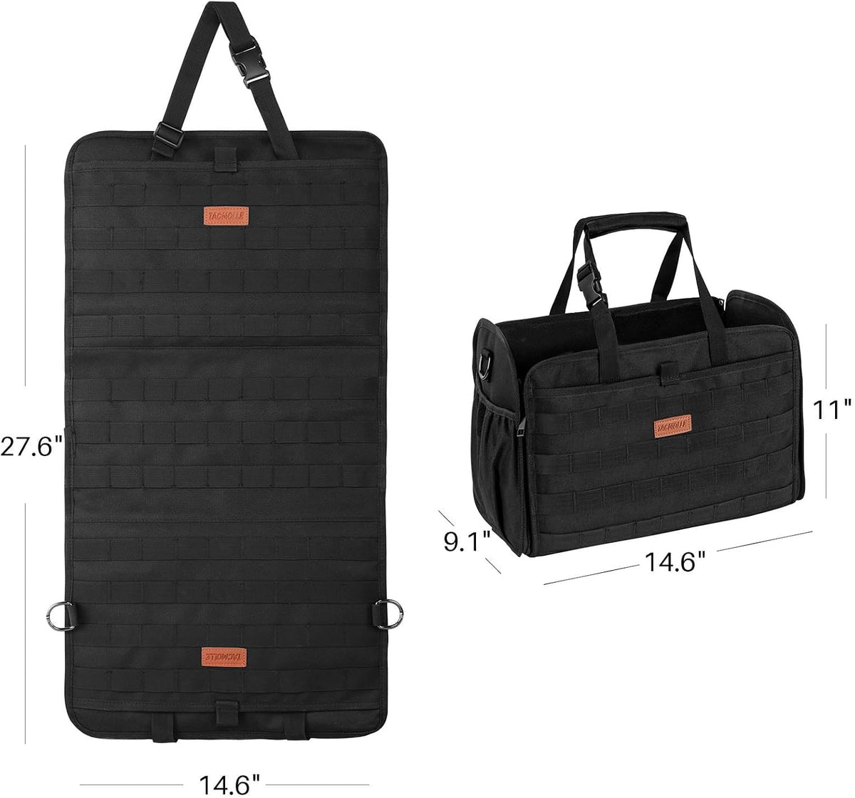 Seat Back Organizer & Camping Bag Convertible for Cars, SUVs Trucks